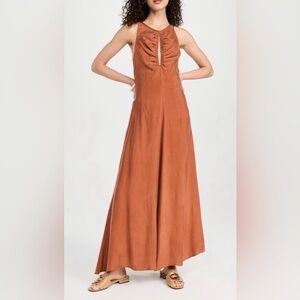87ORIGINS Folusho Dress in burnt orange red XS spring summer wedding cocktail